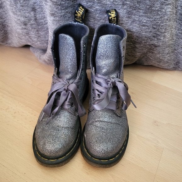 Glitter Dr. Marten Boots Size 5 - Picture 3 of 6